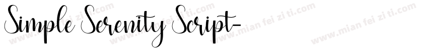 Simple Serenity Script字体转换